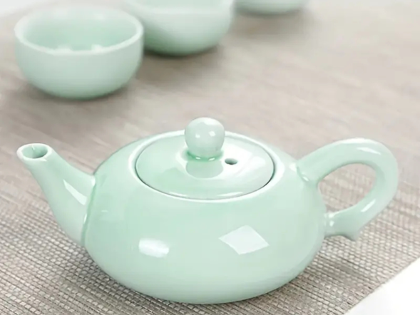 Zestaw do picia herbaty, ceramika, 5 elementów