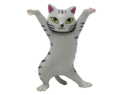 Kot, figurka herbaciana, plastik