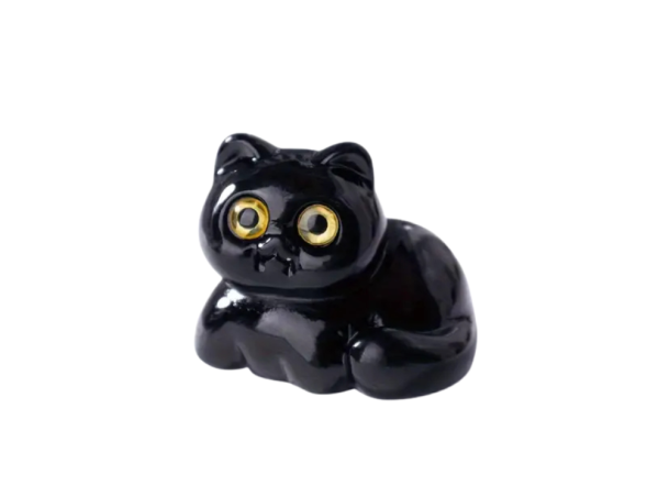 Kot, figurka herbaciana, żywica