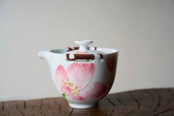 Zestaw do picia herbaty #255, ceramika, 4 elementa