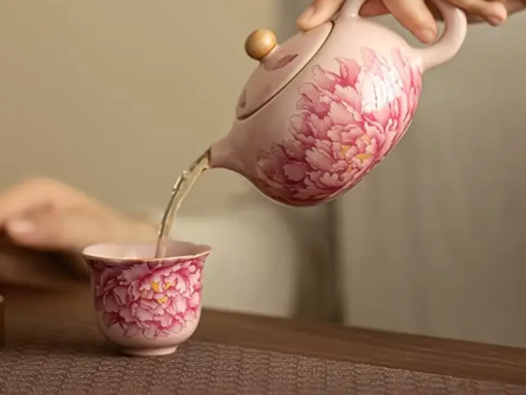 Zestaw do picia herbaty, ceramika, 3 elementy