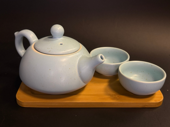 Zestaw do picia herbaty, ceramika, 3 elementa
