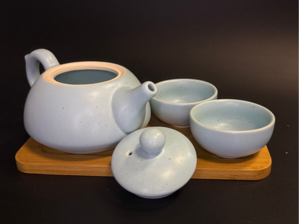 Zestaw do picia herbaty, ceramika, 3 elementa