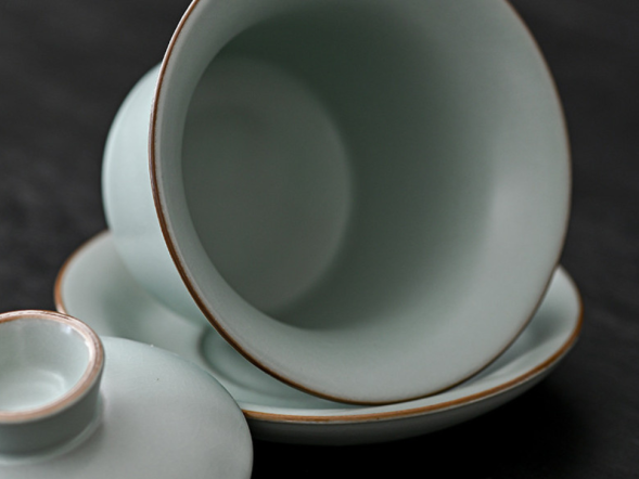 Zestaw do picia herbaty, ceramika Zhu Yao, 5 elementów